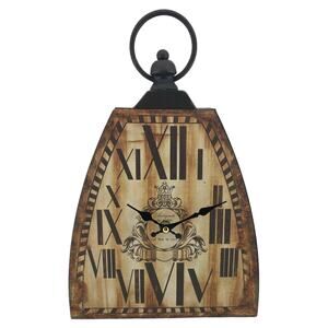 Kettle Bell Clock Industrial Metal Wall Mantel Desk Shelf 9x12.7" NEW